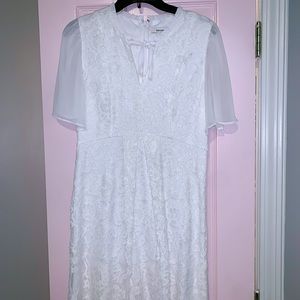 Kensie White Lace Dress